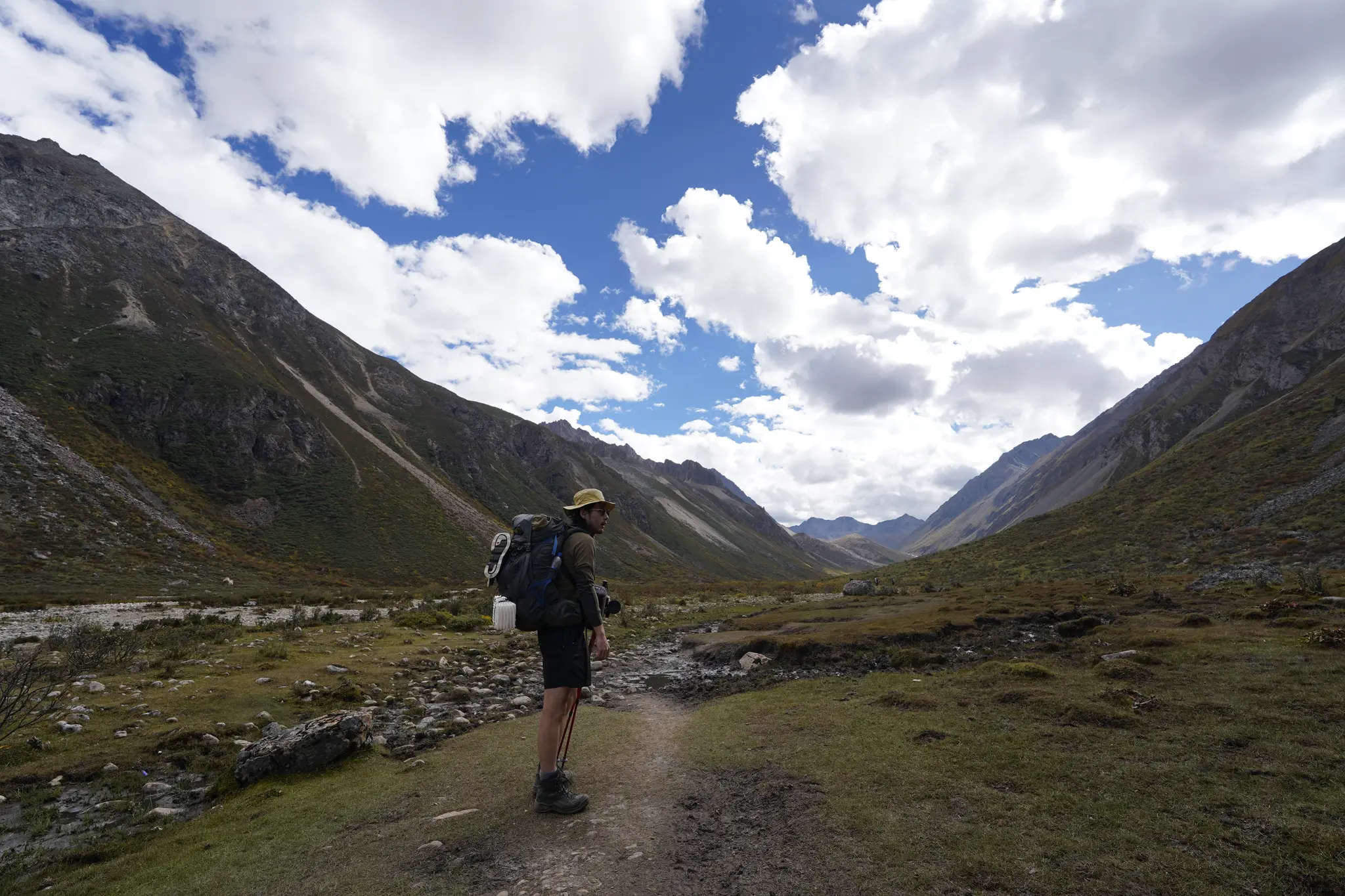 Hiking on the trail