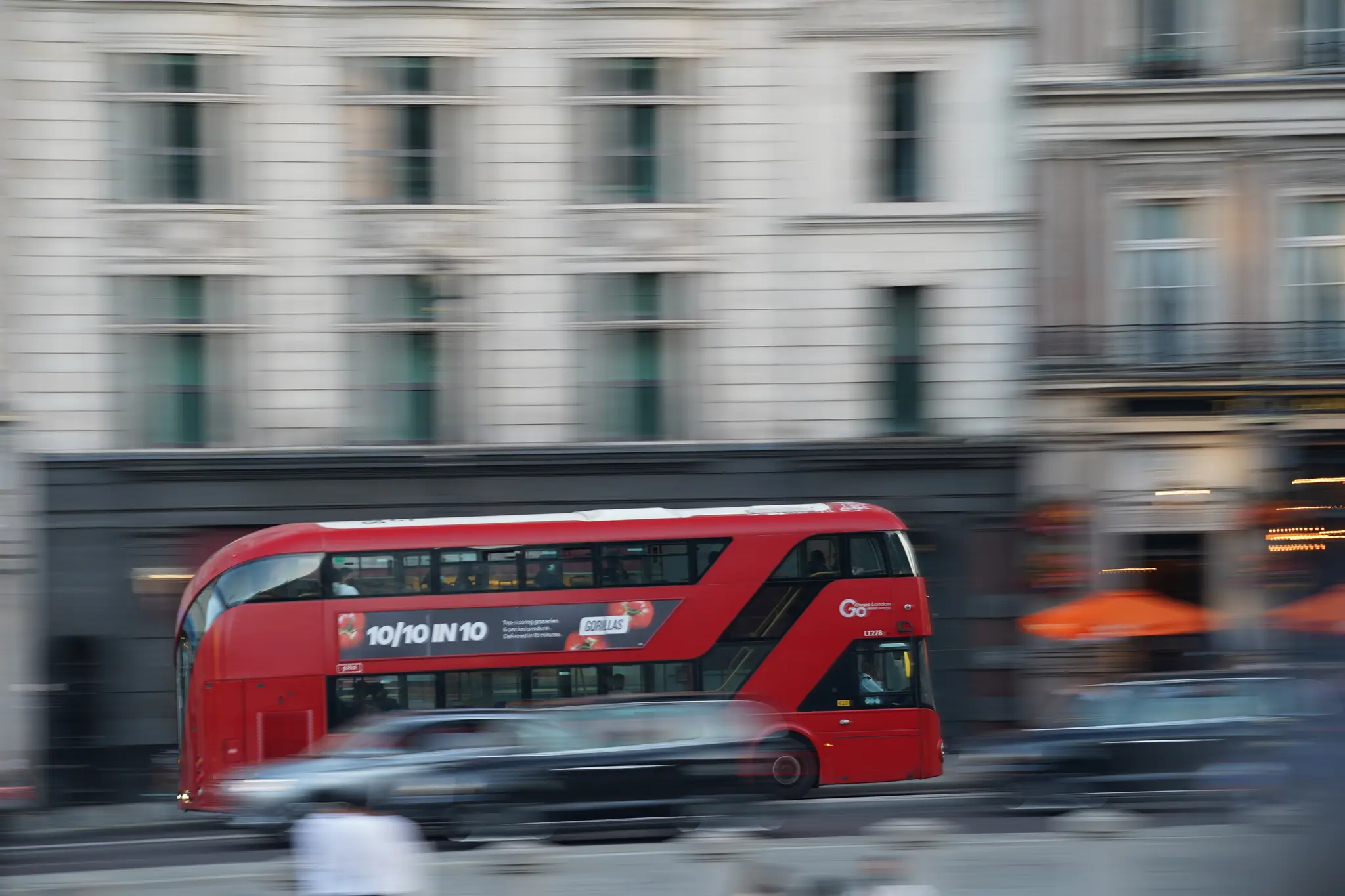 Fast Red Bus